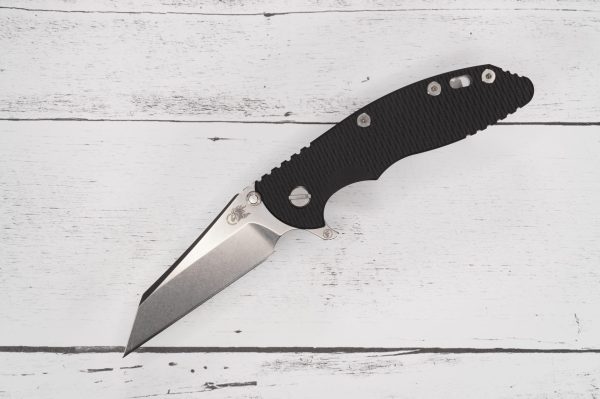 Hinderer XM-18 3.5 inch Fatty Wharncliffe - S45VN - Stonewashed - Black G10 sold by SellYourKnife