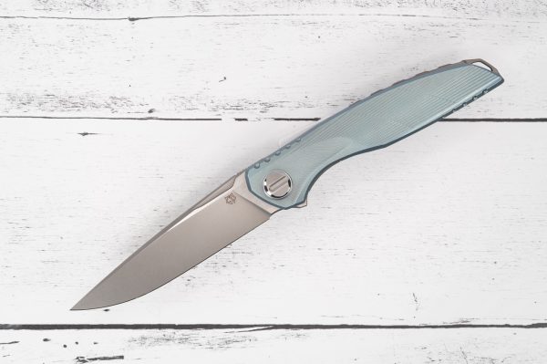 Shirogorov Astrum Custom Division - Milled and Anodized Titanium - MagnaCut Blade - SRRBS sold by SellYourKnife