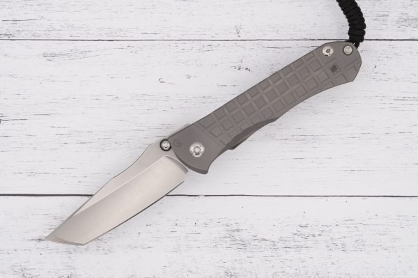 Chris Reeve Knives Folder Umnumzaan - Tanto Glass Blasted Monkey Edge FRAG Pattern sold by SellYourKnife USA