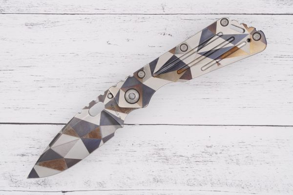 Mick Strider – Antique Battleship Camo SMF – CPM MagnaCut - 2 sold by SellYourKnife USA