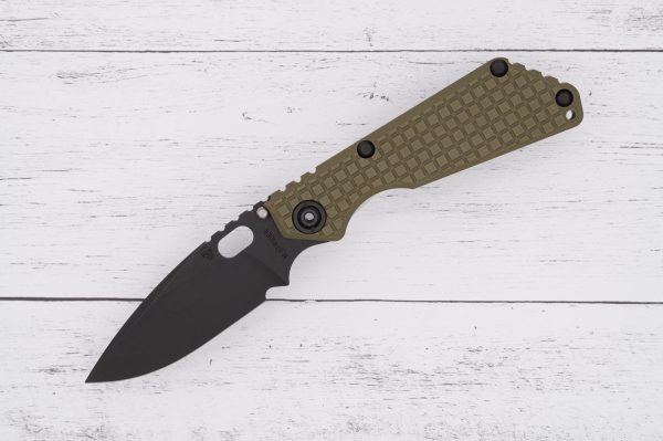 Strider SNG 3V Drop Point Monkey Edge FRAG Pattern – OD Green sold by SellYourKnife USA